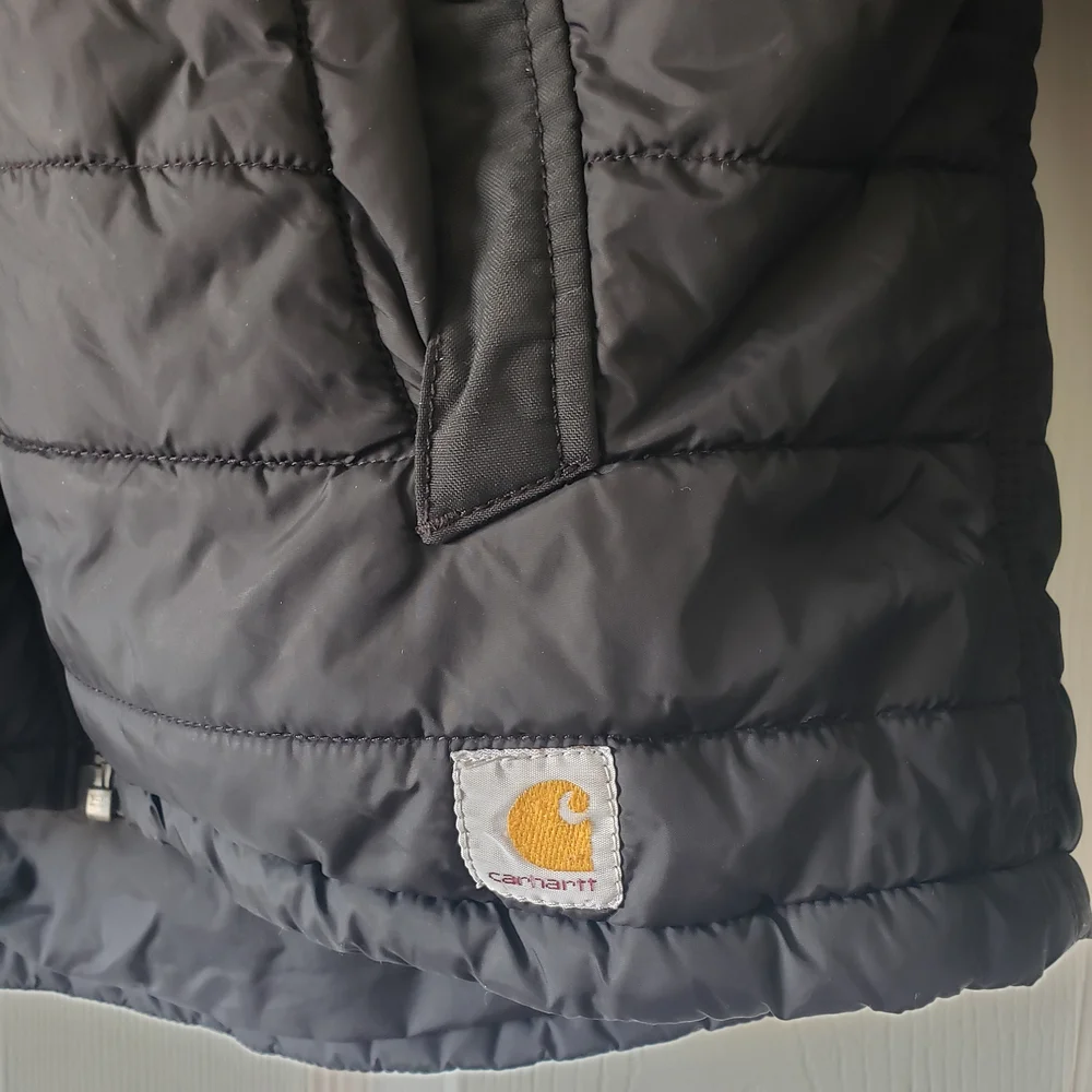 Carhartt Jacket Womens Amoret Black Puffer Coat Quilted #45 - Picture 5 of 12